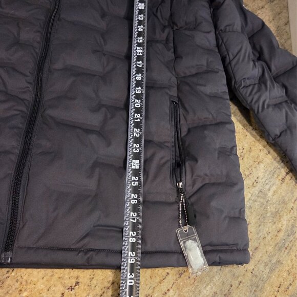 North End Loft Puffer Coat Geek Squad Logo Gray Mens Sz L - Picture 4 of 16